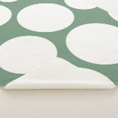 セージグリーンコージーブランケット シェルパブランケット (3/4)