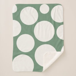 セージグリーンコージーブランケット シェルパブランケット