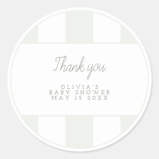 セージグリーンゴルフカートの人気ステッカー ラウンドシール (正面)