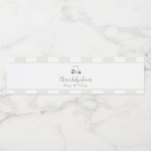 セージグリーンゴルフカート ペットボトルラベル (シングルラベル)