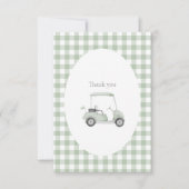 セージグリーンゴルフサンキューカード サンキューカード (正面)