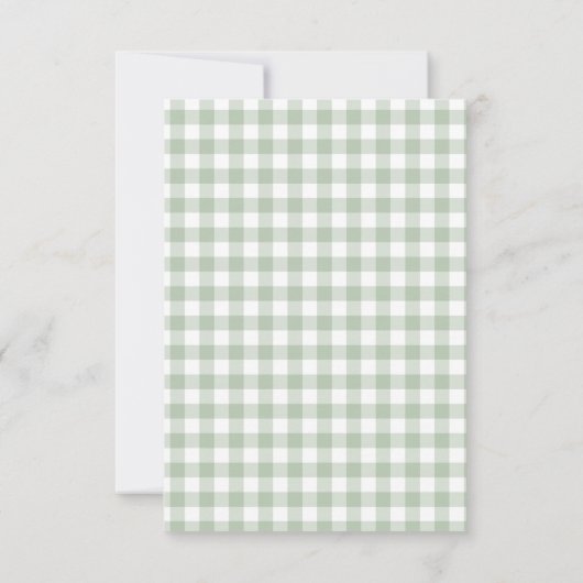 セージグリーンゴルフサンキューカード サンキューカード (裏面)