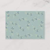 セージグリーンサファリテーマブックリクエスト エンクロージャーカード (裏面)