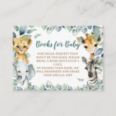 セージグリーンサファリテーマブックリクエスト エンクロージャーカード (正面)