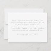 セージグリーンサンキューカード サンキューカード (裏面)