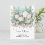 セージグリーンザシーアドベンチャーベビーシャワー 招待状 (スタンド正面)