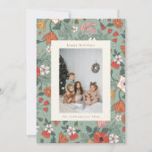 セージグリーンシック植物体カスタムの垂直方向の写真 シーズンカード (正面)