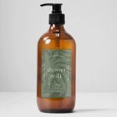 セージグリーンシック長方形プロダクト防水ラベル フードラベル