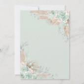 セージグリーンシルバーキンセアニラドレスミクリン サンキューカード (裏面)