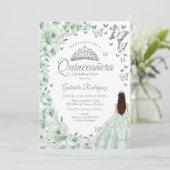 セージグリーンシルバーフローラキンセアニェラ 招待状 (スタンド正面)