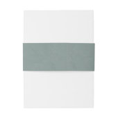 セージグリーンシンプルモノグラムの 招待状ベリーバンド (裏面例)