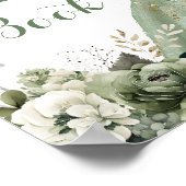 セージグリーンジオメトリックプリンセスXVアニョスゲストブック ポスター (角)