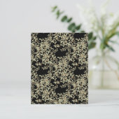 セージグリーンジャスミンつる植物ブラックスクラップブック紙 (スタンド正面)