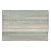 セージグリーンダスティブルータウペググレーファームハウスストライプ 枕カバー (裏面-左)