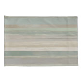 セージグリーンダスティブルータウペググレーファームハウスストライプ 枕カバー (裏面-右)