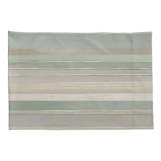 セージグリーンダスティブルータウペググレーファームハウスストライプ 枕カバー (裏面-右)