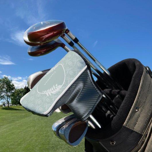 セージグリーンダマエレガントスク ゴルフヘッドカバー