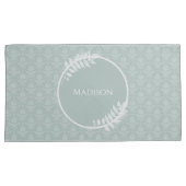 セージグリーンダマエレガントスク 枕カバー (正面右)