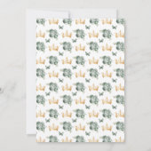 セージグリーンダークスキンプリンセスSweet sixteen 招待状 (裏面)