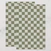 セージグリーンチェッカーボード (正面/裏面)