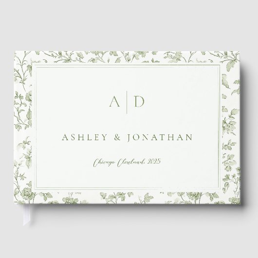 セージグリーンチノ結婚イセリ ゲストブック (正面)