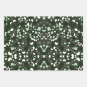セージグリーンテラゾラッピング紙シート ラッピングペーパーシート (正面)