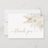 セージグリーントロピカルサンキューカード サンキューカード (正面)