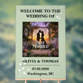 セージグリーンドリームパターンの結婚式 アクリルサイン (ニュートラル)
