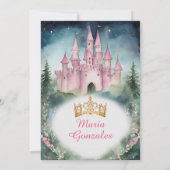 セージグリーンドレスフォレストピンクキャッスル16キンセアニラ 招待状 (裏面)