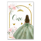 セージグリーンドレス金ゴールドロイヤルプリンセスXVアニョス テーブルナンバー (裏面)