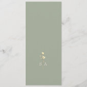 セージグリーンニュートラル結婚フローラ メニュー (裏面)