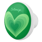 セージグリーンハートサンダーコーブ  セラミックノブ (右)