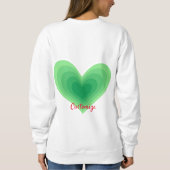 セージグリーンハートサンダー_コーブ スウェットシャツ (裏面)