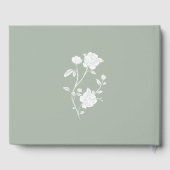 セージグリーンバラ結婚ズゲストブック ゲストブック (裏面)