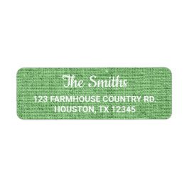 セージグリーンバーラップモダン素朴 ラベル