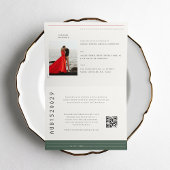 セージグリーンパスポート旅行先結婚式 招待状