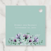 セージグリーンパープルウォーターフローラ結婚ズ フェイバータグ (裏面)