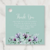 セージグリーンパープルウォーターフローラ結婚ズ フェイバータグ (正面)