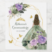 セージグリーンパープルキンセアニラ ワインラベル (シングルラベル)