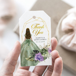 セージグリーンパープルプリンセスキンセアニラ ギフトタグ