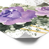 セージグリーンパープルプリンセスクインセアニラウェルカム ポスター (角)