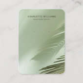 セージグリーンパームシャドウジュエリーカード 名刺 (正面)