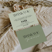 セージグリーンビジネスサンキューカード サンキューカード