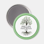 セージグリーンファミリーツリーファミリー懇親会 マグネット (正面/裏面)