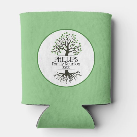 セージグリーンファミリーツリーファミリー懇親会 缶クーラー (裏面)