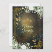 セージグリーンフォレストプリンセスキンセアニラ招待状 招待状 (裏面)