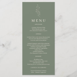 セージグリーンフラワーボヘミアシンプルボタニック メニュー