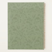 セージグリーンフローラウィークリープランナー プランナー手帳 (裏面)