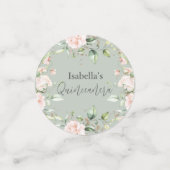 セージグリーンフローラウォーターカラーグリッターキンセアニラ コンフェッティ (スモール正面)