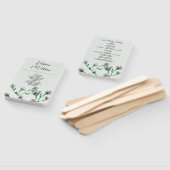 セージグリーンフローラウォーター結婚カラー ハンドファン (組立なし)